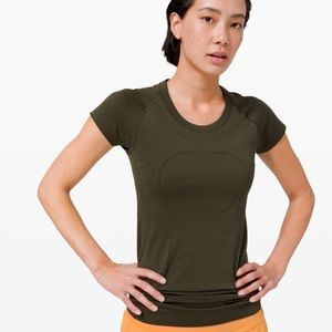 Lululemon Swiftly Tech Short Sleeve Crew - Dark Olive
